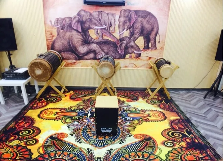 Американский кантри Диван 3D ковер гостиная спальня ретро Роскошные замшевые