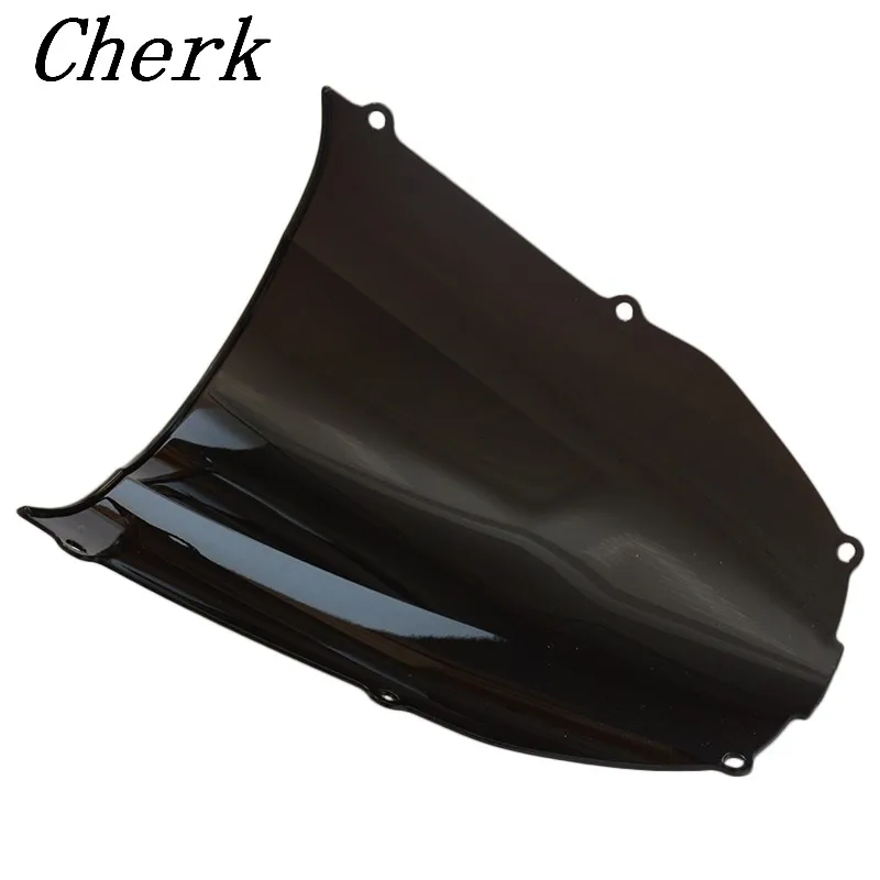 Мотоцикл черный ветровое стекло двойной пузырь для KAWASAKI Ninja ZX6R ZX636 2000-2002 00 01 02 |