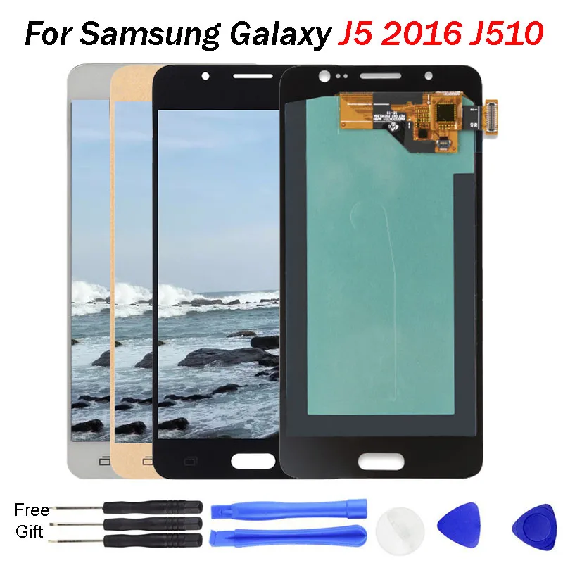 Дисплей J5 Pro для samsung j5 Дисплей J510 J510F J5108 J510FN OLED Экран дигитайзер в сборе для samsung j510 oled J510 ЖК-дисплей