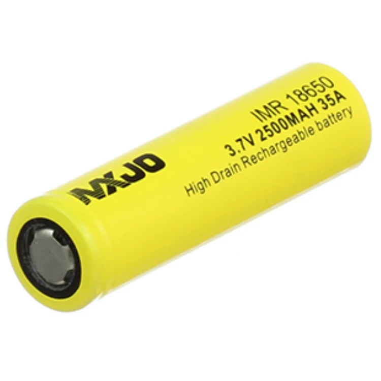 2 шт США MXJO IMR 18650 2500 мАч 35A батарея Желтый Высокий сток перезаряжаемые литий-Лон Vape блок питания для электронной сигареты батареи
