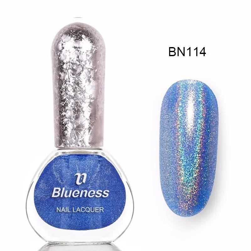 BNP015-BN044 Blueness Высокое качество 6 мл лазер хамелеон лак для ногтей длительный красочный лак голографическое искусство ногтей лак - Цвет: BNP015-BN044