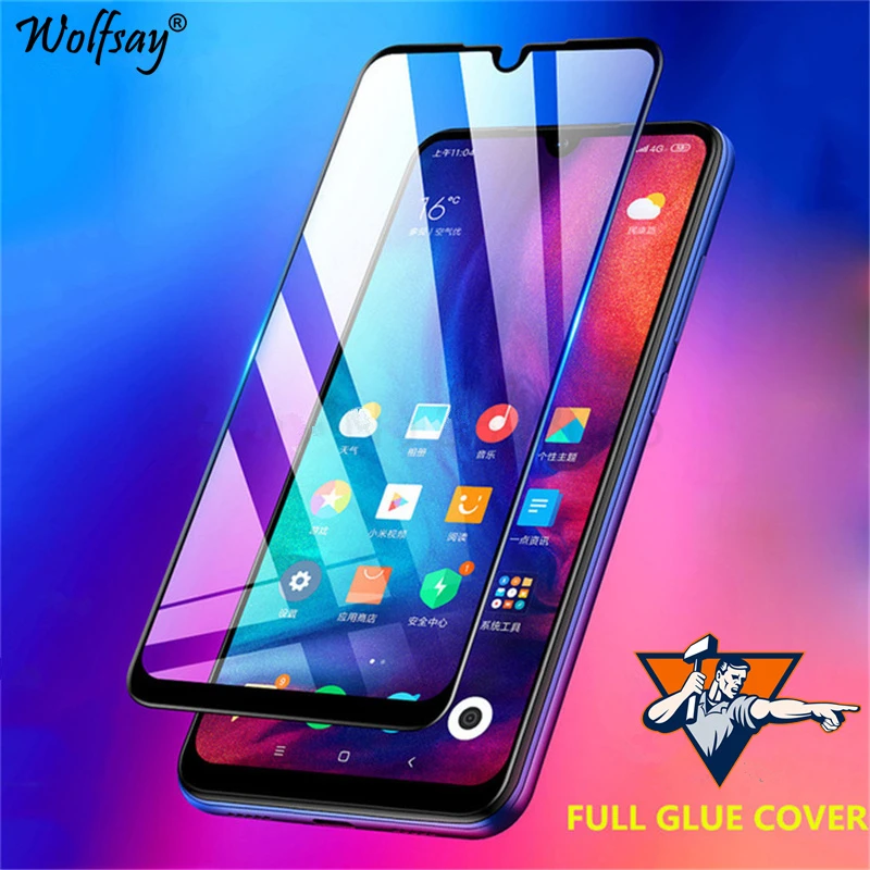 

Full Cover Tempered Glass For Xiaomi Redmi 7 Screen Protector Whole Glue 9H Safety Glass For Xiaomi Redmi 7 Phone Glass Redmi 7