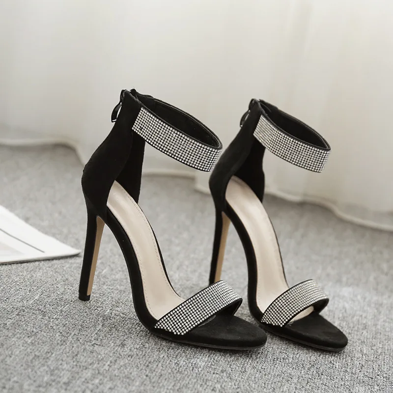 Women Sandals Sexy Bling Crystal High Heel Elegant Party | Обувь