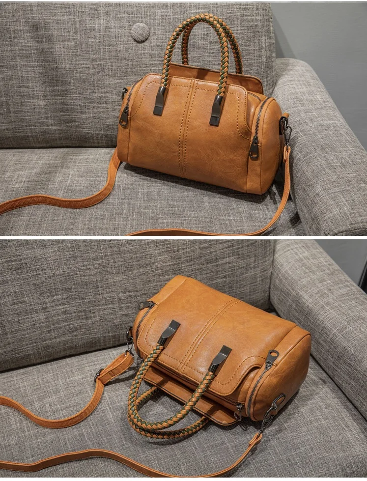 Простая женская кожаная сумка через плечо тоут сумки Bolsas Feminina корова 2019 C996|Сумки