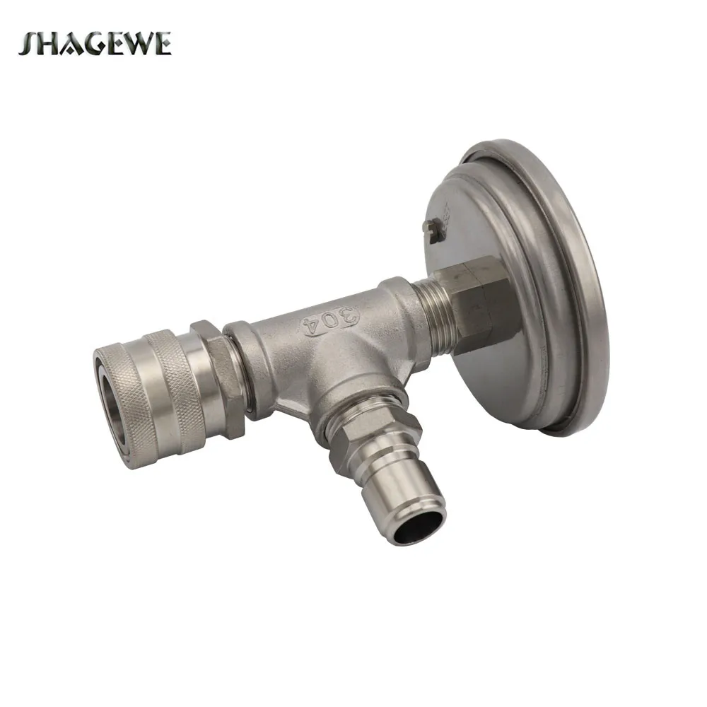 Homebrew 1/2 &quotрезьба в линии термометр с нержавеющей быстрого отключения Би