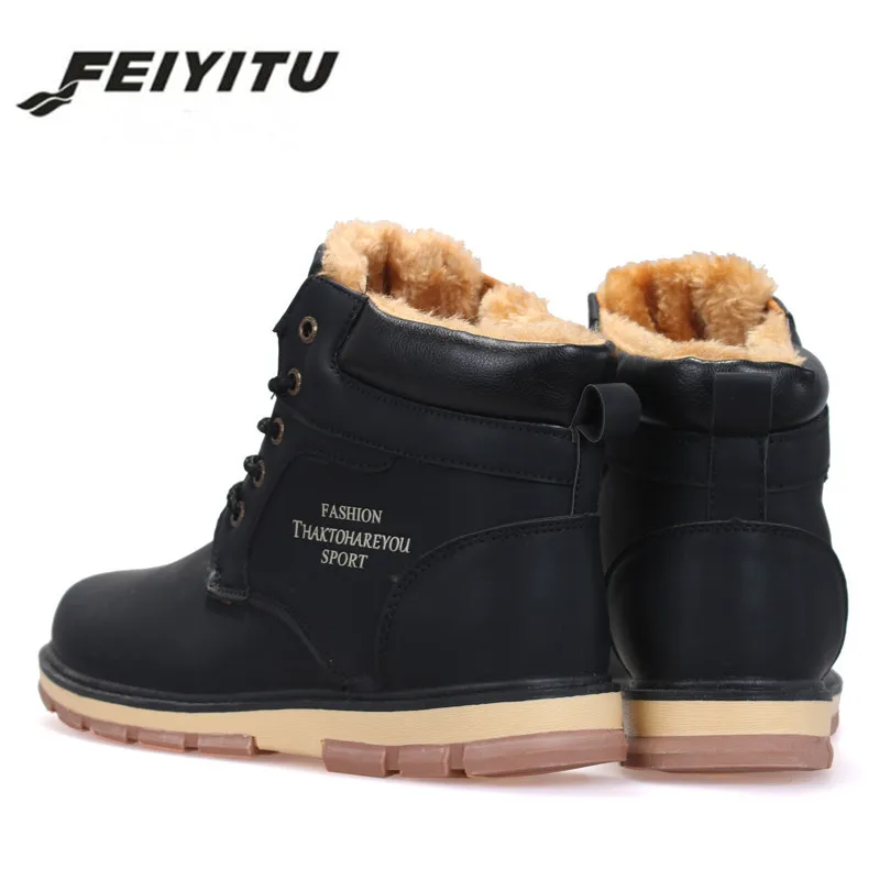Feiyitu/Лидер продаж Новинка Теплые зимние ботинки для мужчин Высококачественная