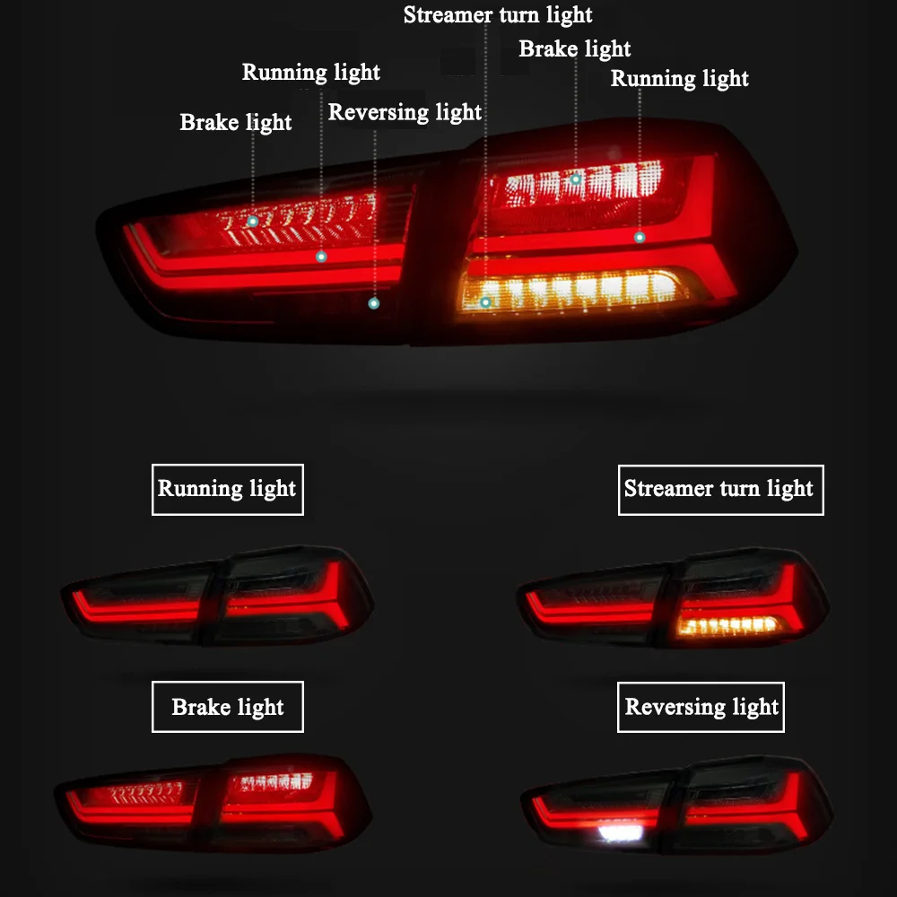 Светодиодный задний фонарь для Mitsubishi Lancer EVO x 2008-2017 стоп-сигнал светодиодный