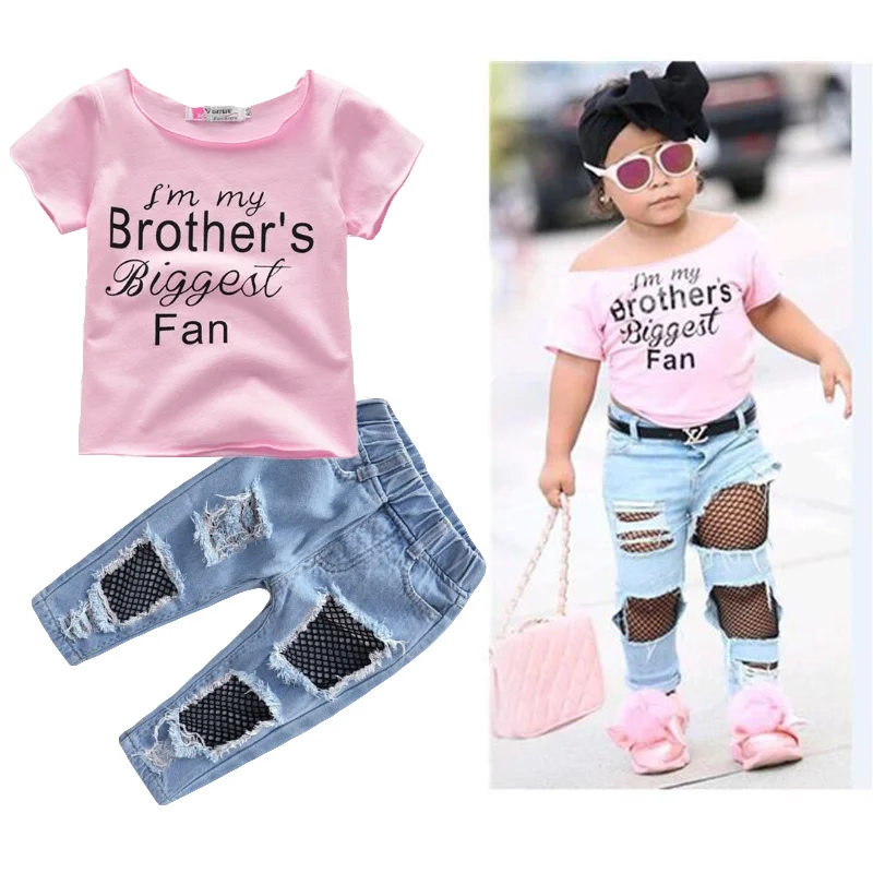 BOTEZAI summer children's clothing girls short-sleeved T-shirt + long pants suit Mickey cartoon boy | Детская одежда и обувь