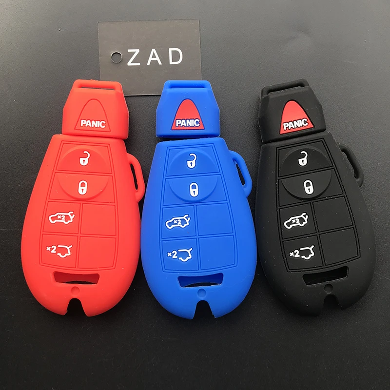 ZAD силиконовый чехол для ключей от машины Jeep For Chrysler Dodge Durango Grand Caravan Cherokee дротика