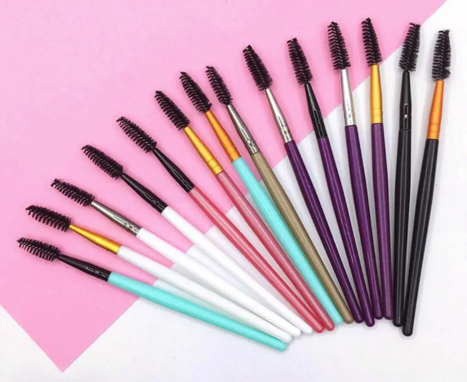 1000 Pcs Multicolor Eyelash Brush Mascara Applicator Wands Makeup Brushes Tool | Красота и здоровье