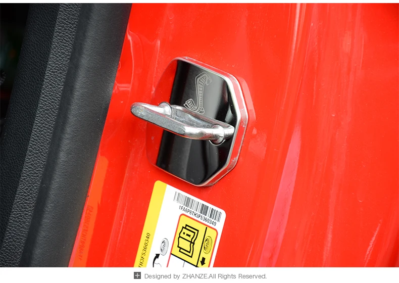 Чехол из нержавеющей стали для дверного замка FORD MUSTANG защитный чехол