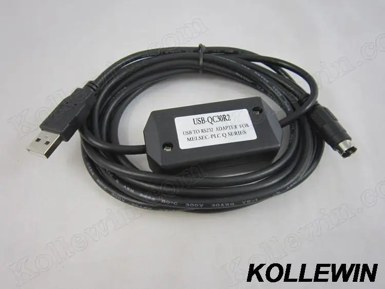 Адаптер для программирования с разъемом USB/RS232 и ПЛК серии Q USBQC30R2 поддержка win7/win8