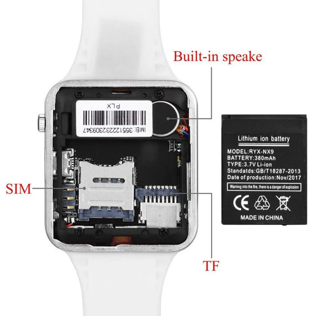 Bluetooth Смарт наручные часы с sim-слотом для samsung для сотового телефона мужские женские наручные часы A1 Модные Красочные bluetooth Смарт часы