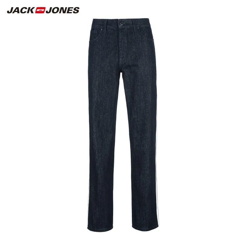 JackJones мужские темно-свободные прямые джинсы из 100% хлопка | 219232502 Мужская одежда