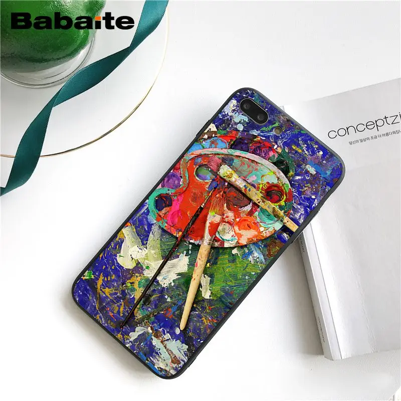 Babaite набор акварельных красок, палитра красок для торта, макаруна, макияж, PhoneCase для iphone 11 Pro 11Pro Max 8 7 6 6S Plus 5S SE XR X XS MAX