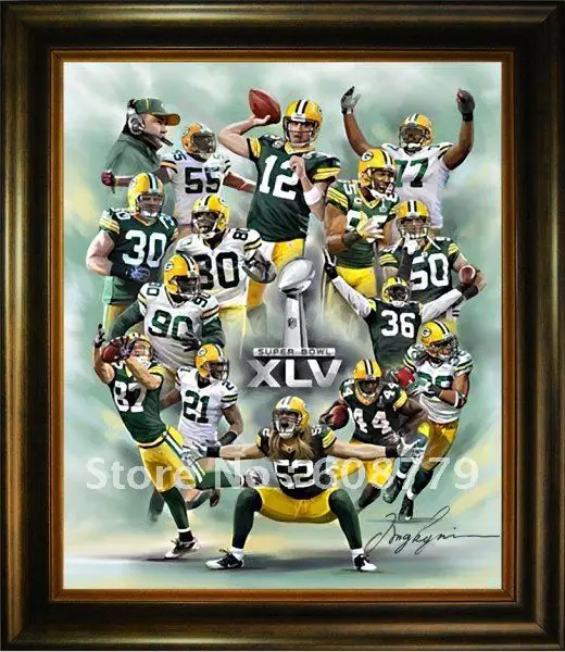 Green Bay Packers картина маслом | Дом и сад