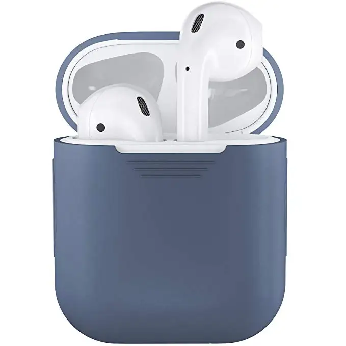 Красочные силиконовые Bluetooth Беспроводной наушники чехол для защитный AirPods кожи