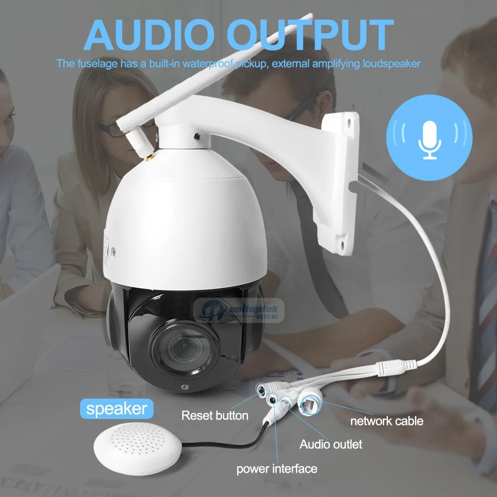 PTZ скоростной купол 1080 P wifi ip камера наружная Водонепроницаемая 4X 18X зум