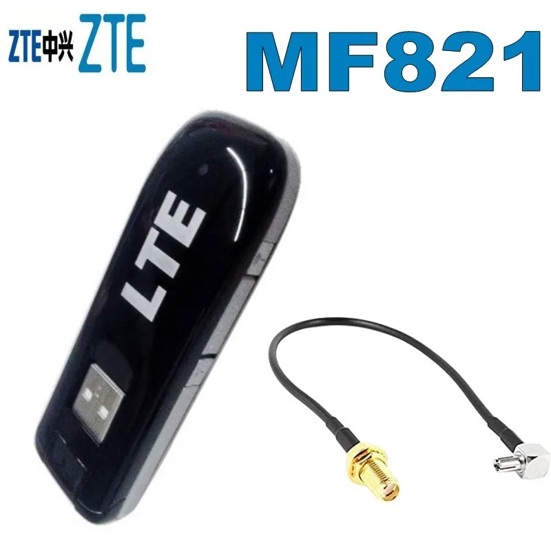 Оригинальный разблокированный USB ключ 100 Мбит/с ZTE MF821 4G LTE с поддержкой FDD B1 B3 B7|lte usb