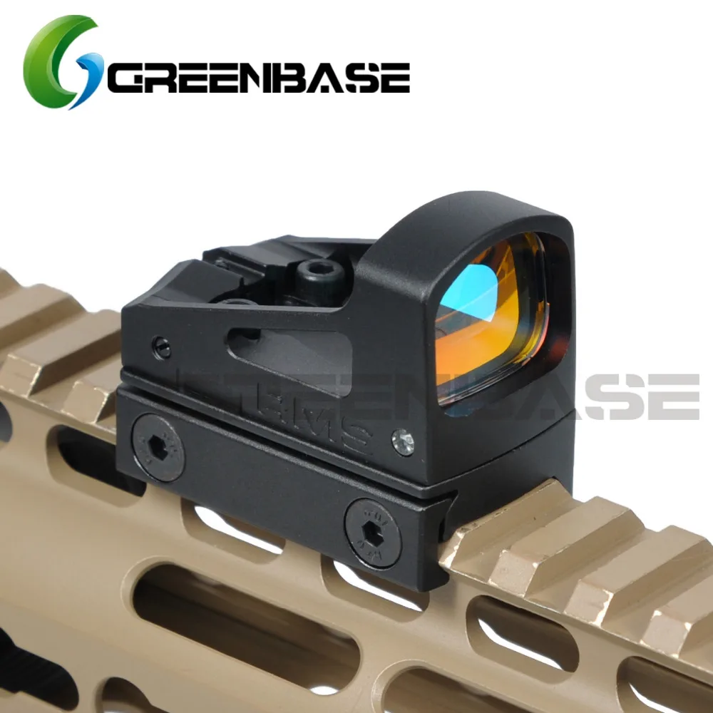 Greenbase Тактический Airsoft пистолет Glock RMS рефлекс мини прицел Красная точка зрения с