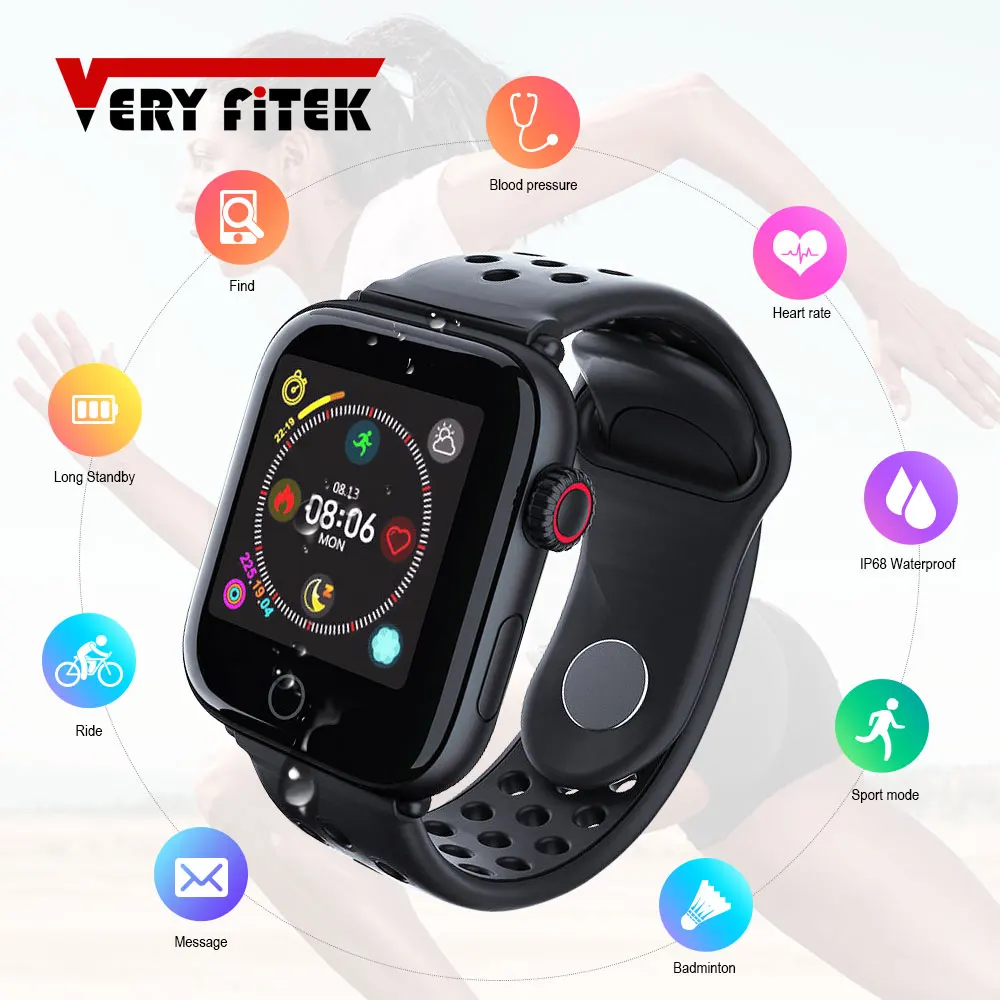 Смарт-часы VERYFiTEK Z7, измеритель артериального давления, пульсометр, IP67, фитнес-браслет, часы для женщин и мужчин, смарт-часы для IOS, Android