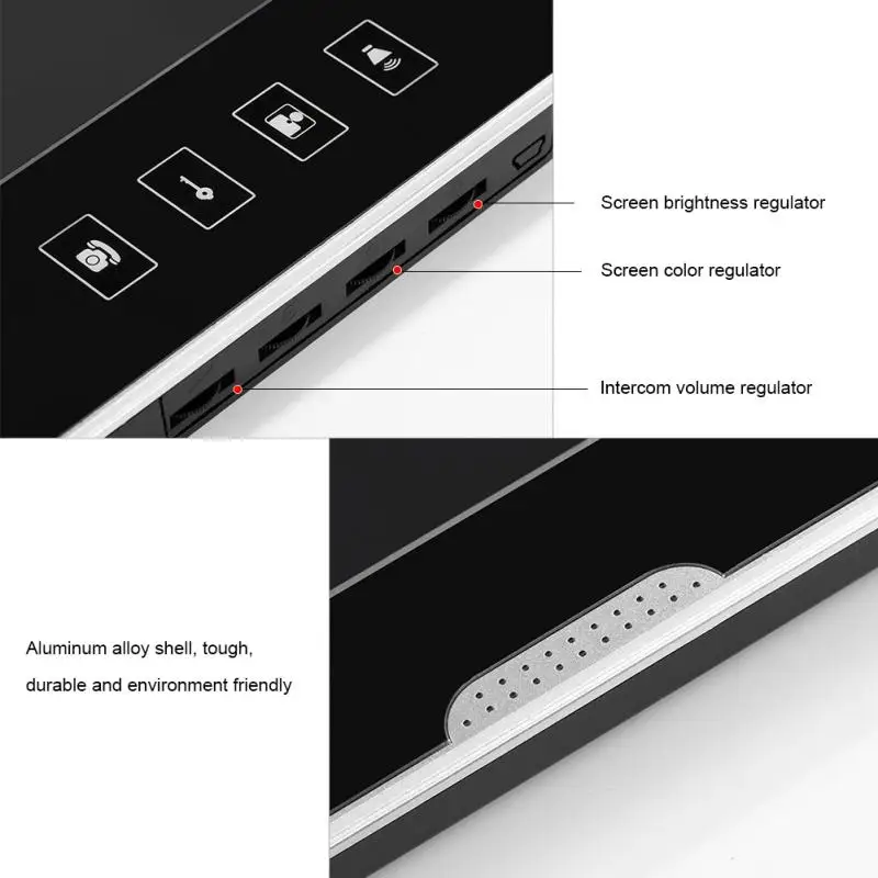 1 комплект видеодомофона домофон дверной звонок с 2 мониторами квартиры дома
