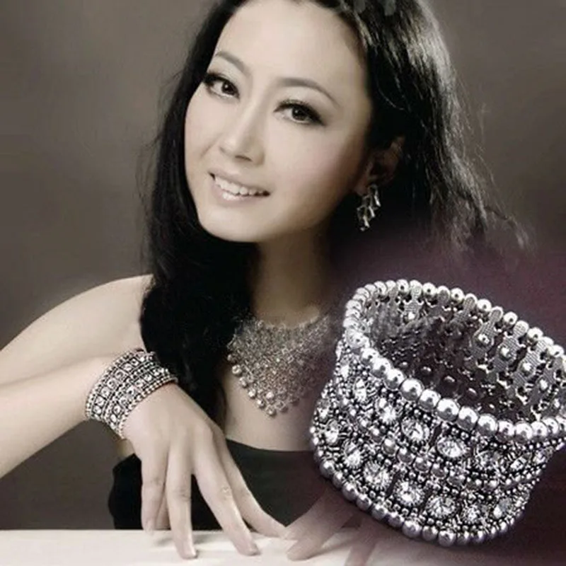 Эластичные браслеты с микроинкрустацией карат из фианита для тенниса эластичные