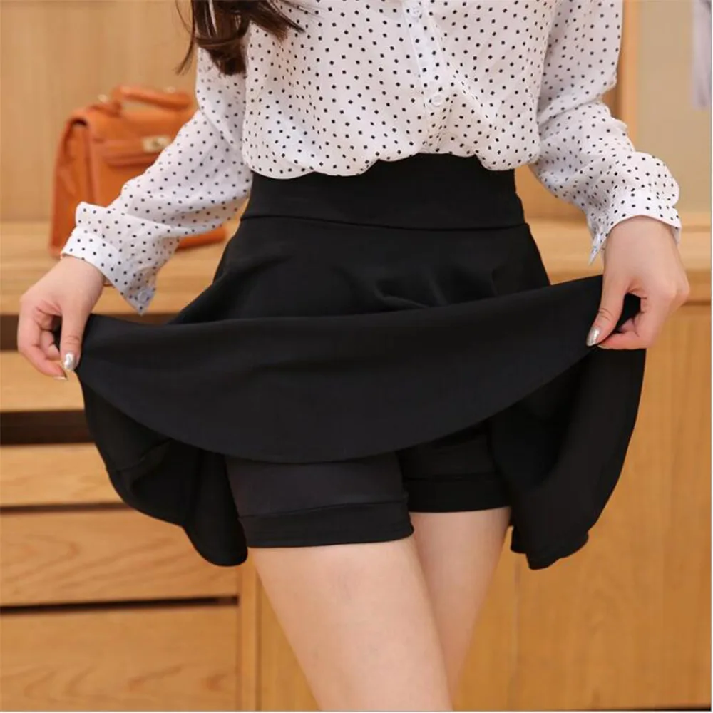 Faldas mujer moda 2019 модные однотонные Высокая талия блестящие туфли Большой размер 4XL