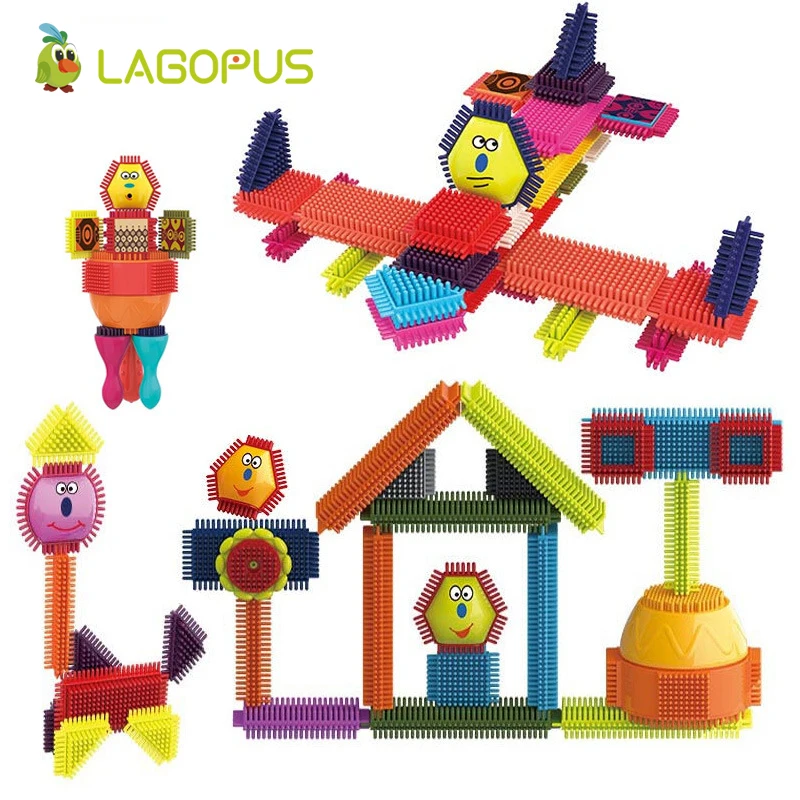 Lagopus строительные блоки грива Мягкие игрушки для детей детские игрушечные Блоки
