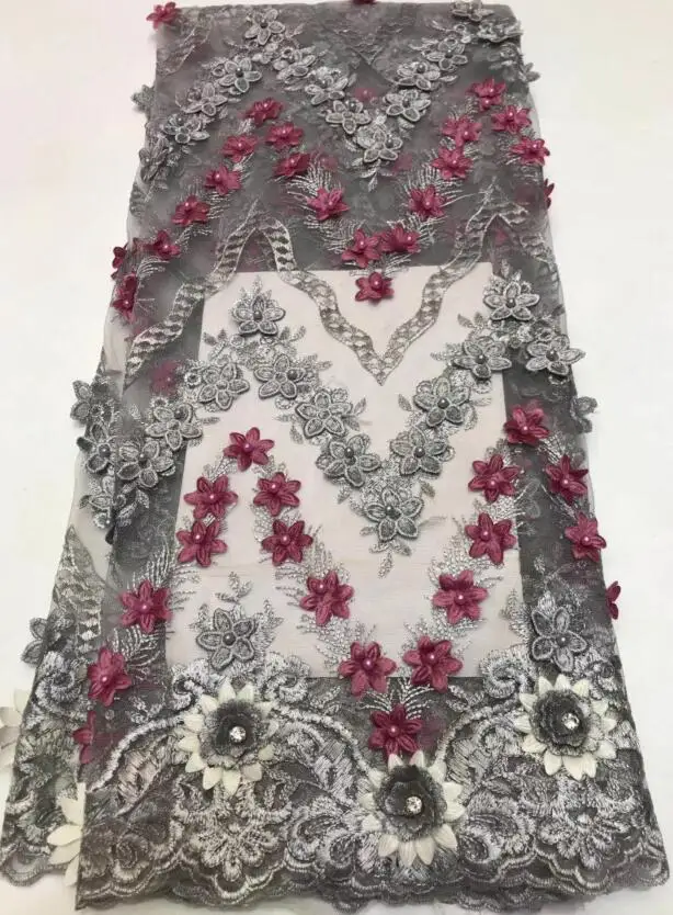 good design Anan-3205 french lace with flower elegant fabric Embroidered tulle hot sales | Дом и сад