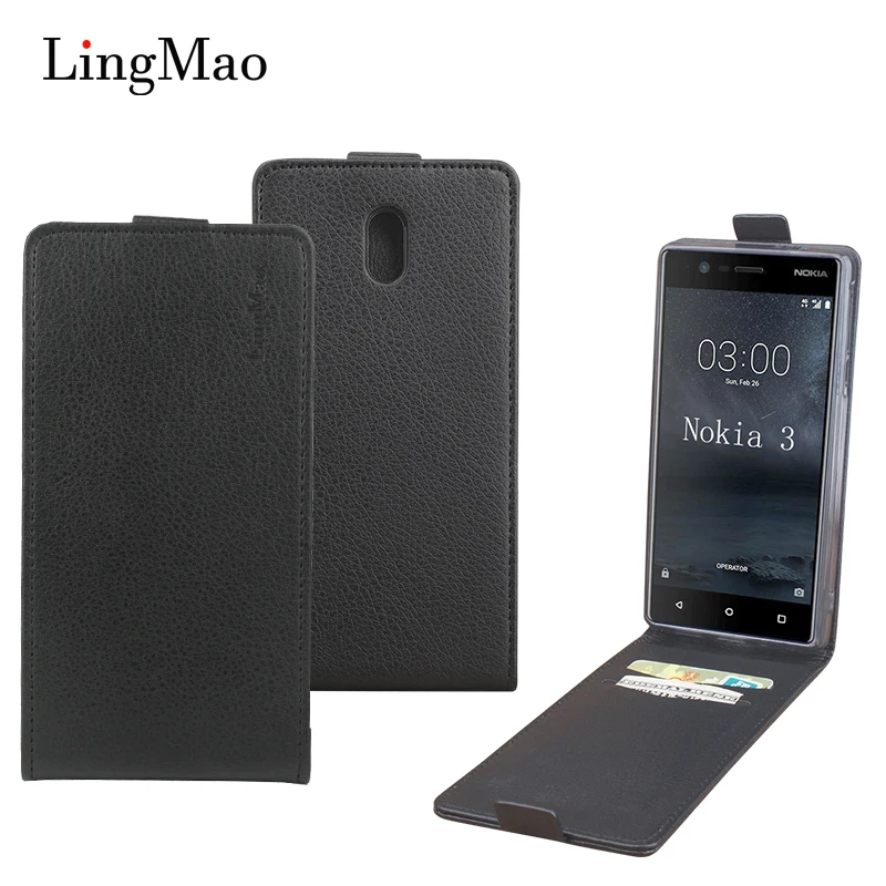 Роскошный Бизнес Флип Бумажник искусственная кожа Чехол для Nokia 3 5 6 7 8 9 чехол Lumia