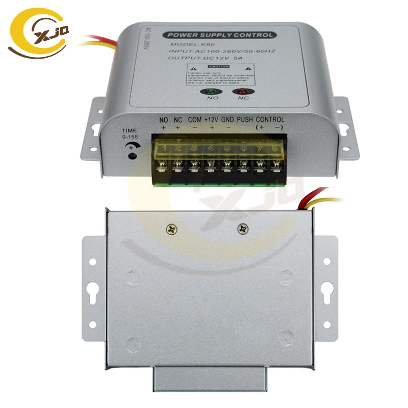 XJQ горячая Распродажа DC 12V5A двери Система контроля доступа переключатель Питание 110~ 260 V для радиочастотный идентфикатор отпечатков пальцев Доступ Управление "в провинции аньхое