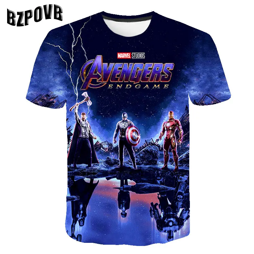 BZPOVB 2019 Капитан Америка футболка футболки с 3D принтом Для мужчин Marvel Мстители