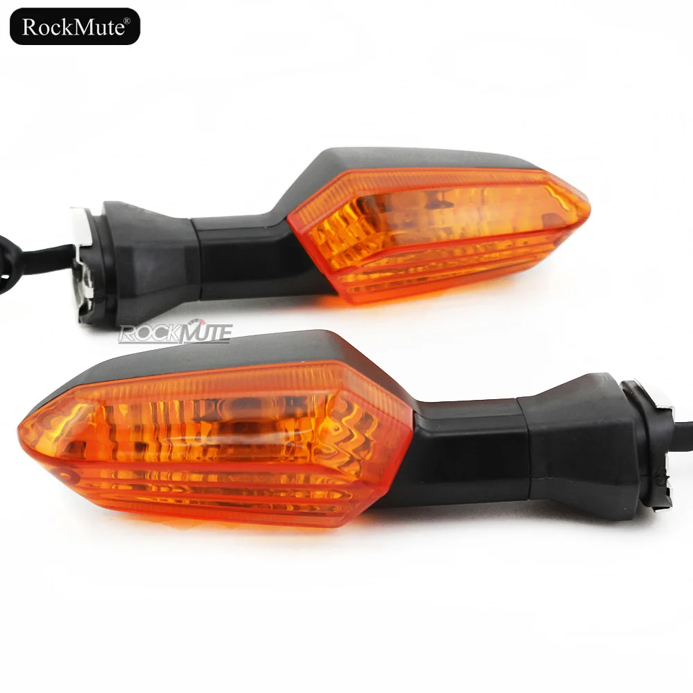 Amber Передние/задние поворотные сигнальные индикаторы для Kawasaki ER6N Z1000 Z800 Z750 Z300 Z250 Z125 KLE 650 Versys KLZ 1000 ZRX 1200 Лампы - Цвет: Amber