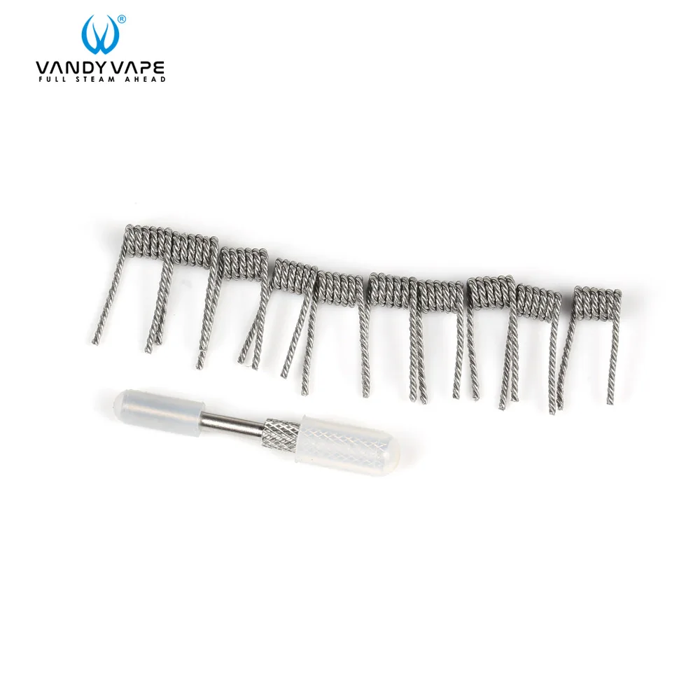 10 шт/20 шт Оригинальный Vandyvape Clapton Helix готовые катушки 28ga (A1) * 38ga (Ni80) 2 + 26ga