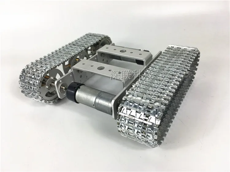 all Metal aluminium Robot Tank Platform metal Track Chassis DIY kit strong | Action Figures