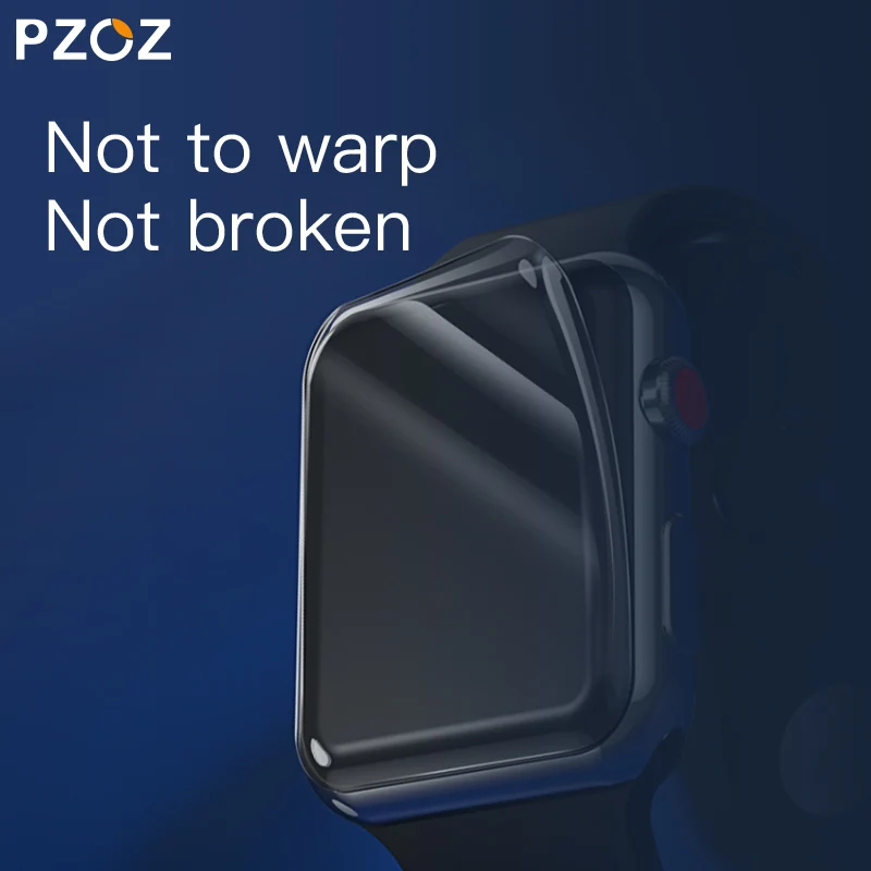 PZOZ для apple watch 4 5 защитный чехол для экрана 40 мм 44 мм мягкая Гидрогелевая пленка 3D полное покрытие для apple watch 1 2 3 часы 38 мм 42 мм
