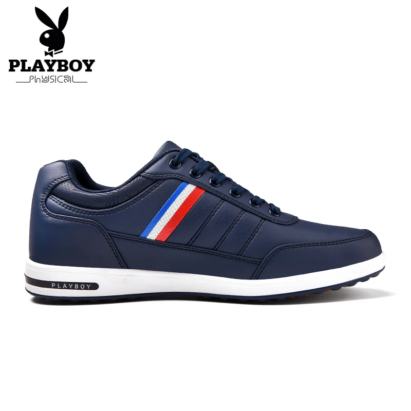 PLAYBOY/большие размеры 39-45; модная повседневная мужская обувь из искусственной кожи; обувь из искусственной кожи со складками на шнуровке; мужская повседневная обувь; DA75103