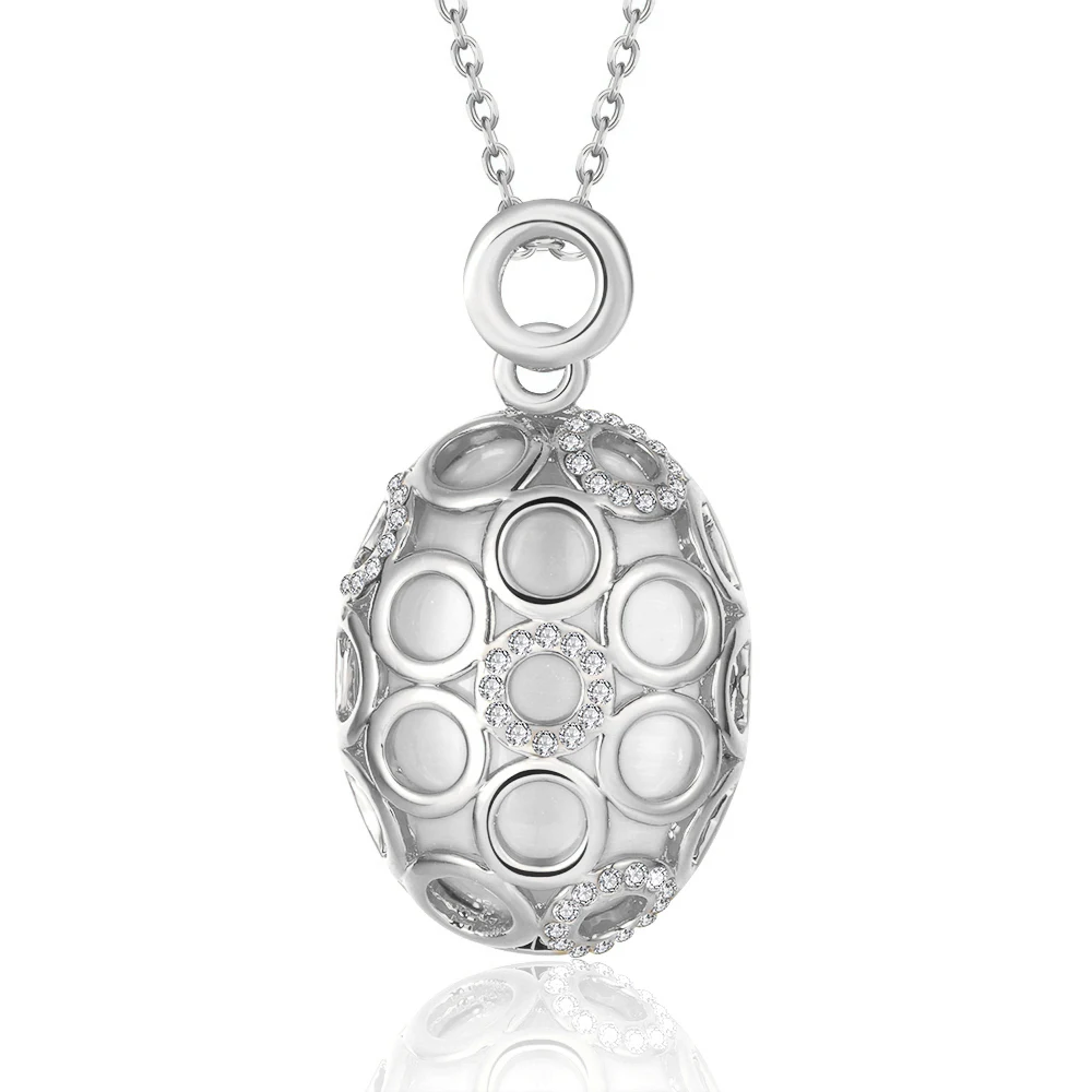 Ожерелье с подвесками ERLUER Fashion Hot золотого цвета с австрийскими кристаллами опаловой формы для женщин и девочек. Ювелирные подарки.