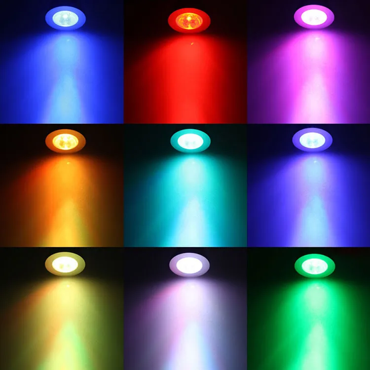 5 Вт GU10 Mr16 E27 RGB Светодиодный прожектор 16 цветов Лампа для изменения света AC110 245v