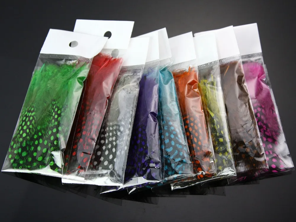 Перо Гвинеи перо для курицы материал вязания мушек ручной выбор от 4 5 до 6 см