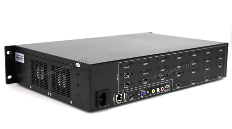 YUOUT YD VD25 HDMI видео настенный контроллер 5x5 4x4 VGA AV USB процессор 25 изображений сшитый