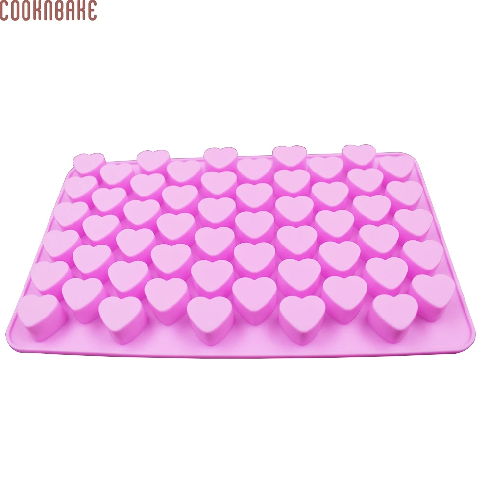 Силиконовая форма COOKNBAKE DIY 55 решеток для шоколада сердце поддон кубиков льда