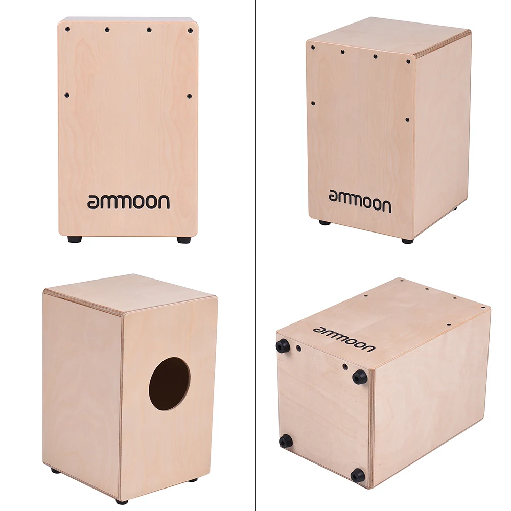 Барабанная коробка ammoon Cajon ручной барабан перкуссионный инструмент из березовой