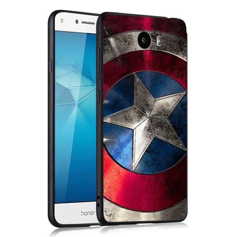 Компактный чехол для Huawei y6 ii с 3D рельефным рисунком Y5 y5ii y 5 мягкий силиконовый
