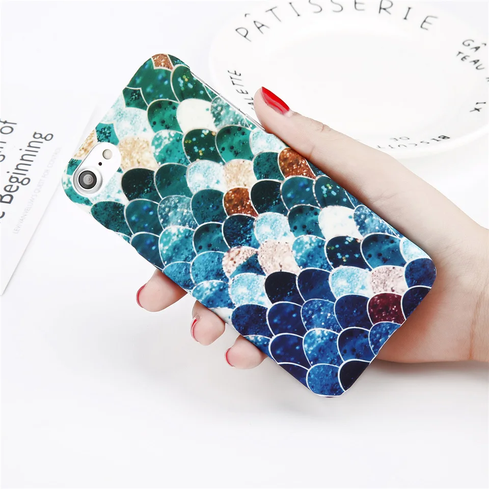 Lovebay чехол для телефона для iPhone 6, 6s, 7, 8 Plus, X, XR, XS, Max, 5, 5S, SE, мультяшный лист, цветок, геометрическая форма, ананас, Жесткий Чехол для iPhone X