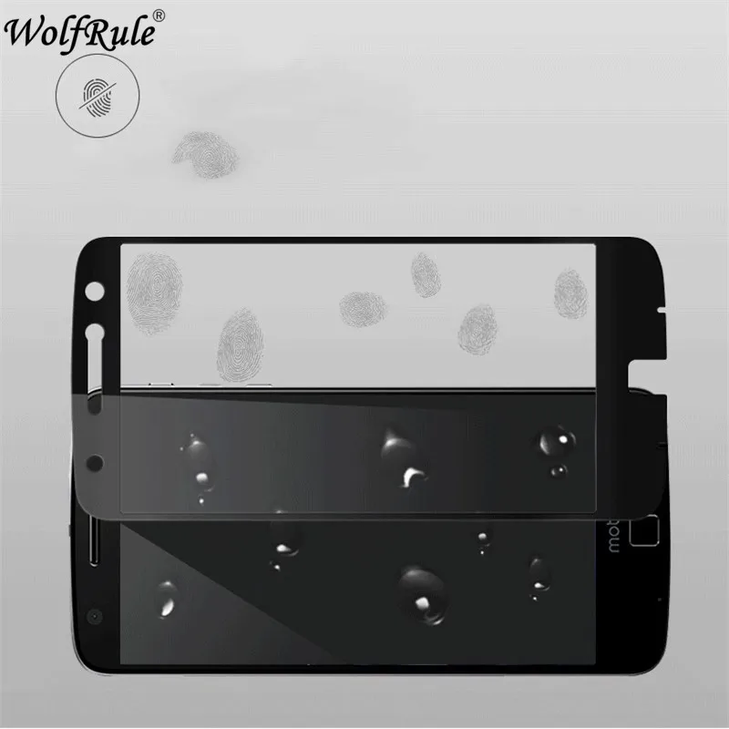 Protector de pantalla para Moto Z, cristal templado antiexplosi&oacute;n 2.5D para Moto Z, pel&iacute;cula de cobertura completa para Motorola Moto Z / Z Droid, 2 uds.-2