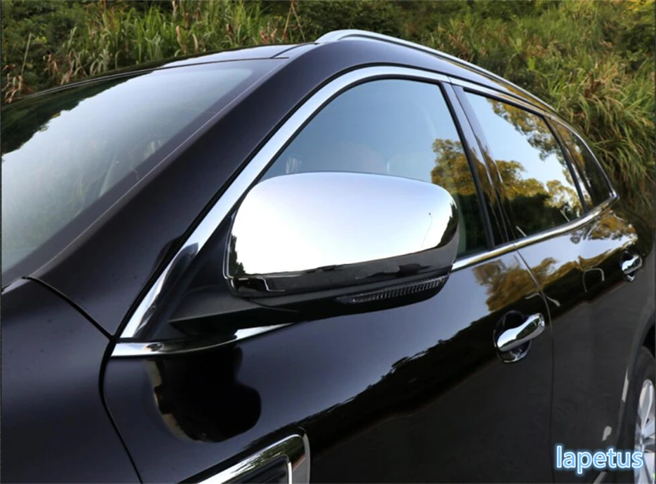 

Lapetus Outside Door Rearview Mirror Decoration Frame Cover Trim For Renault Koleos 2017 - 2020 ABS Chrome / Carbon Fiber Look