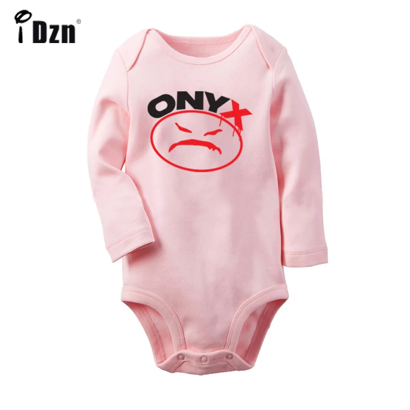 Cool Street Hip Hop Boy Silhouette love ONYX Design Newborn Baby Bodysuit Toddler Long Sleeve Onsies Jumpsuit Clothes |