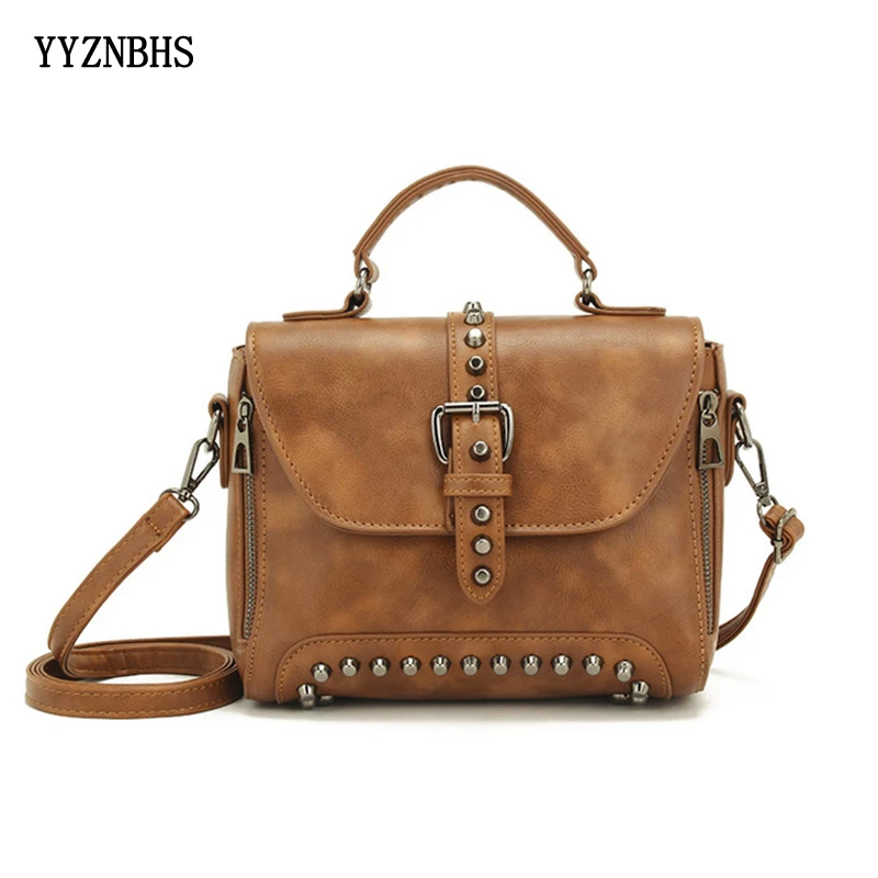 

Brand Luxury Handbags Women Bags Designer Rivet Crossbody Bags For Women PU Leather Shoulder Bag Messenger Bag Bolsa Feminina